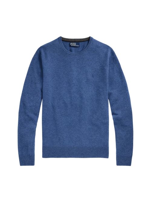Maglia da uomo in lana, girocollo, colore azzurro POLO RALPH LAUREN | 710974148010